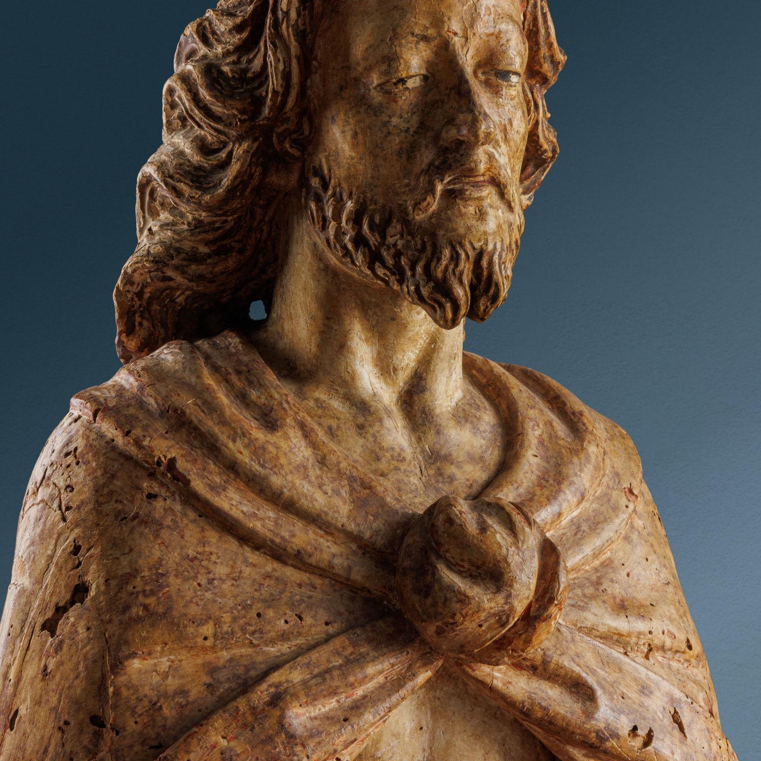 Ecce Homo. Sculptor active in Lombardy, mid-16th century In Good Condition For Sale In Milano, IT