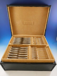 Eccentrica by Rosenthal Bulgari Sterling Silver Flatware Set 90 Pc Modern Dinner