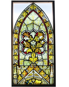 Ecclesiastical Arched Stained Glass Window