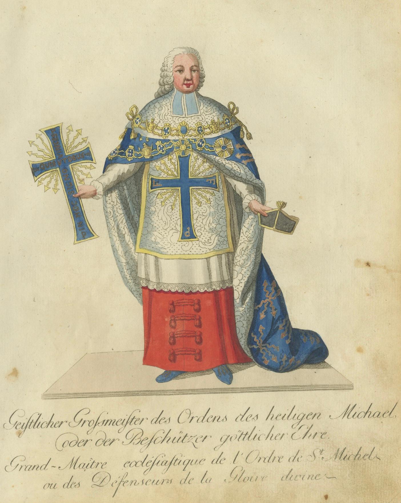 Ecclesiastical Grand Master of St. Michael, Schutzmeister der Divine Honor, 1791 im Zustand „Gut“ im Angebot in Langweer, NL
