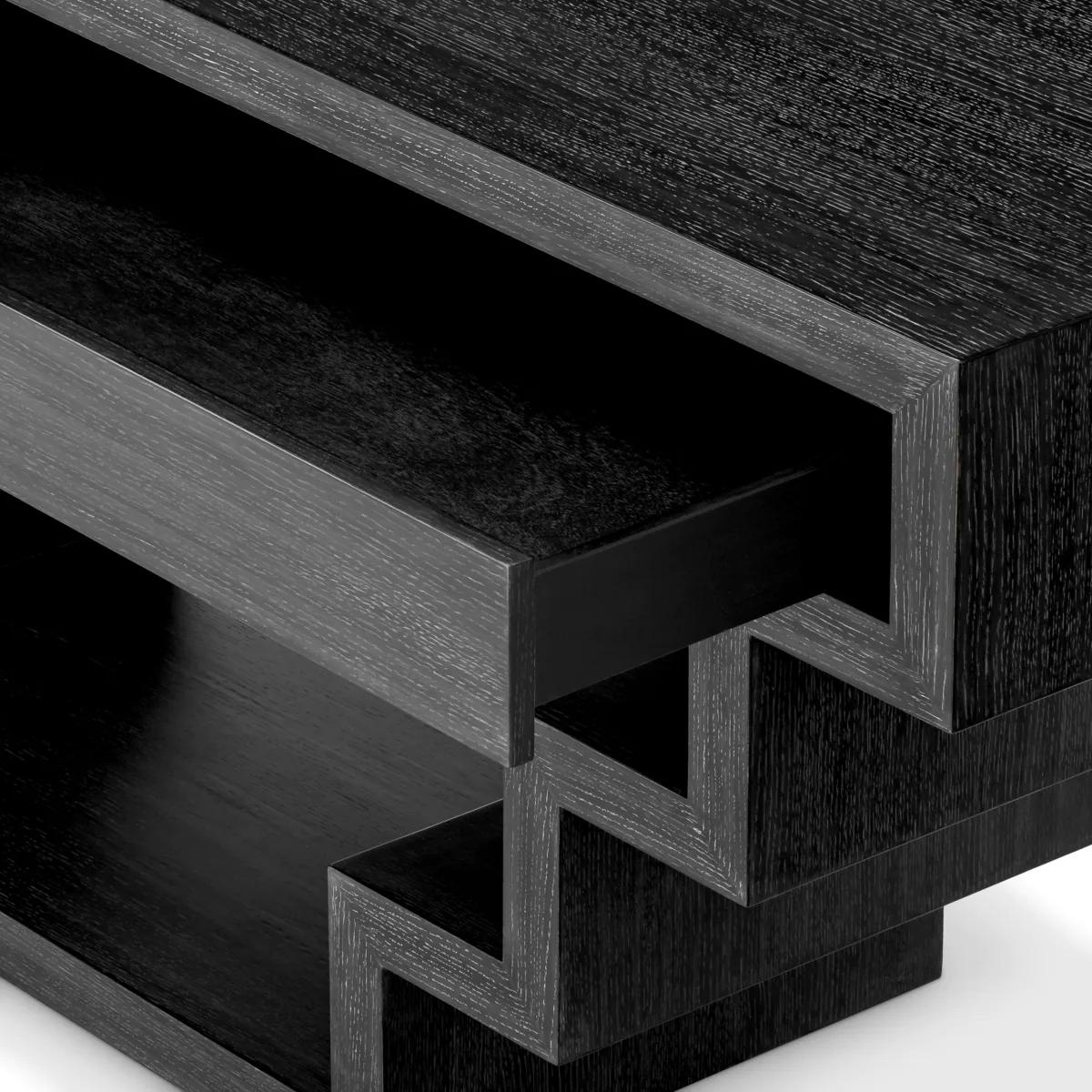 Contemporary Ecco Black Console Table For Sale
