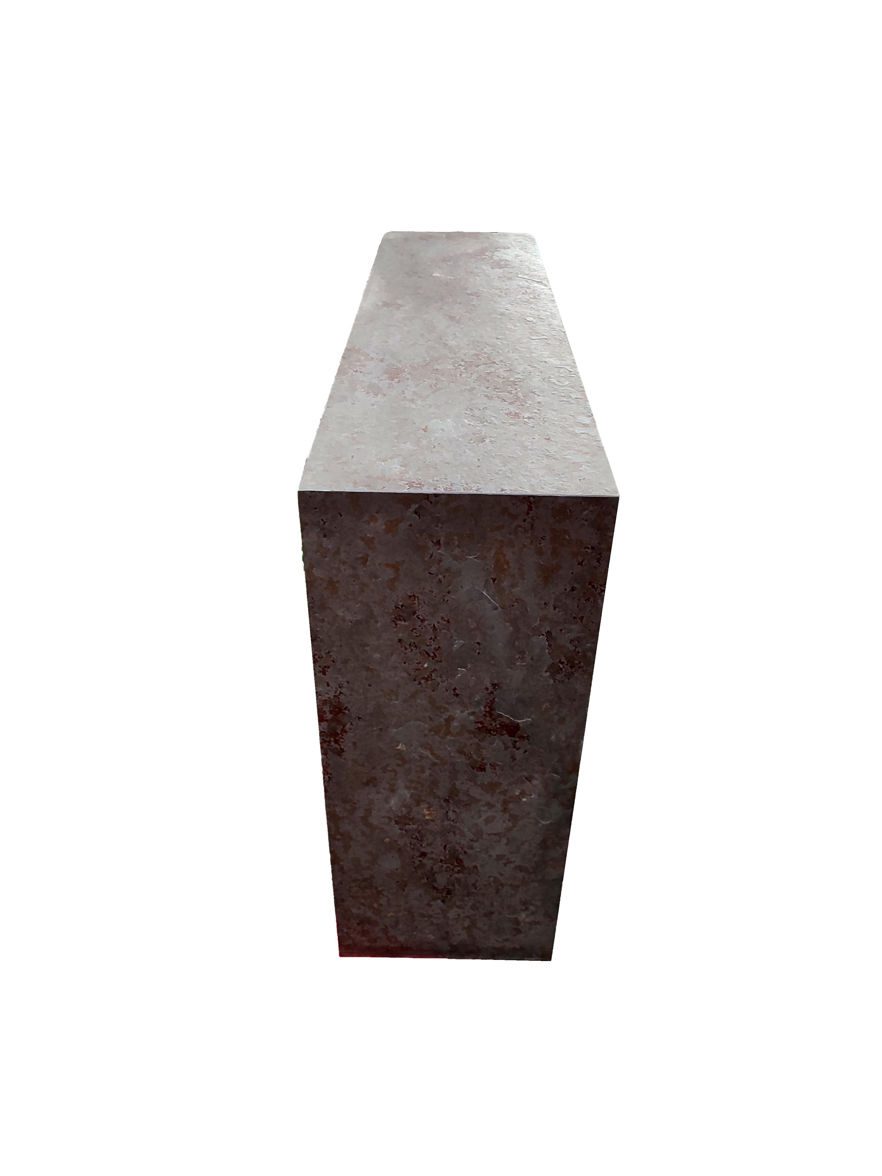 ECCO Marmor & Kristall Design Konsolentisch Oxid Schiefer Meddel Spanien Joaquín Moll (Poliert) im Angebot