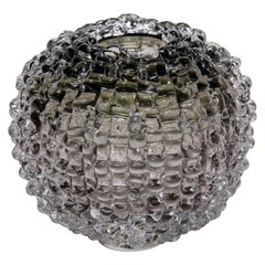 Echinus in Bronze, bronze handblown textured glass artwork by Katherine Huskie