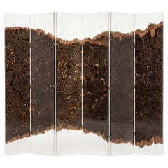 Écho Bois Déchiré Sculptural Screen by Meubles Thouret