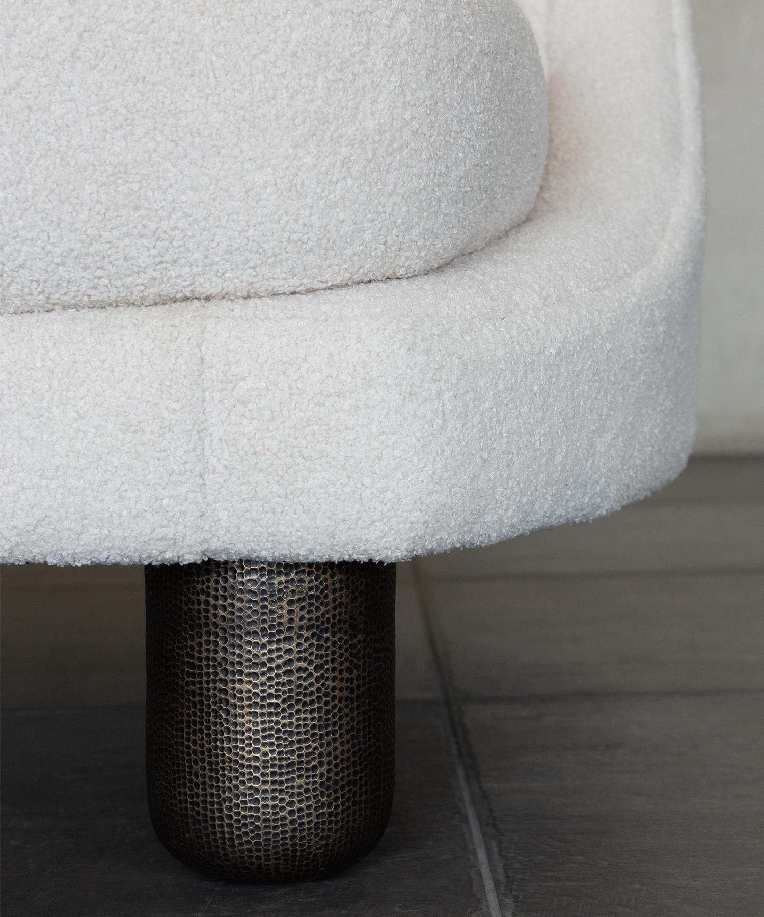 SEDIA ECHO - Boucle Tranquillo Bianco Caldo di SHO MODERN In condizioni Nuovo in vendita a Laguna Niguel, CA