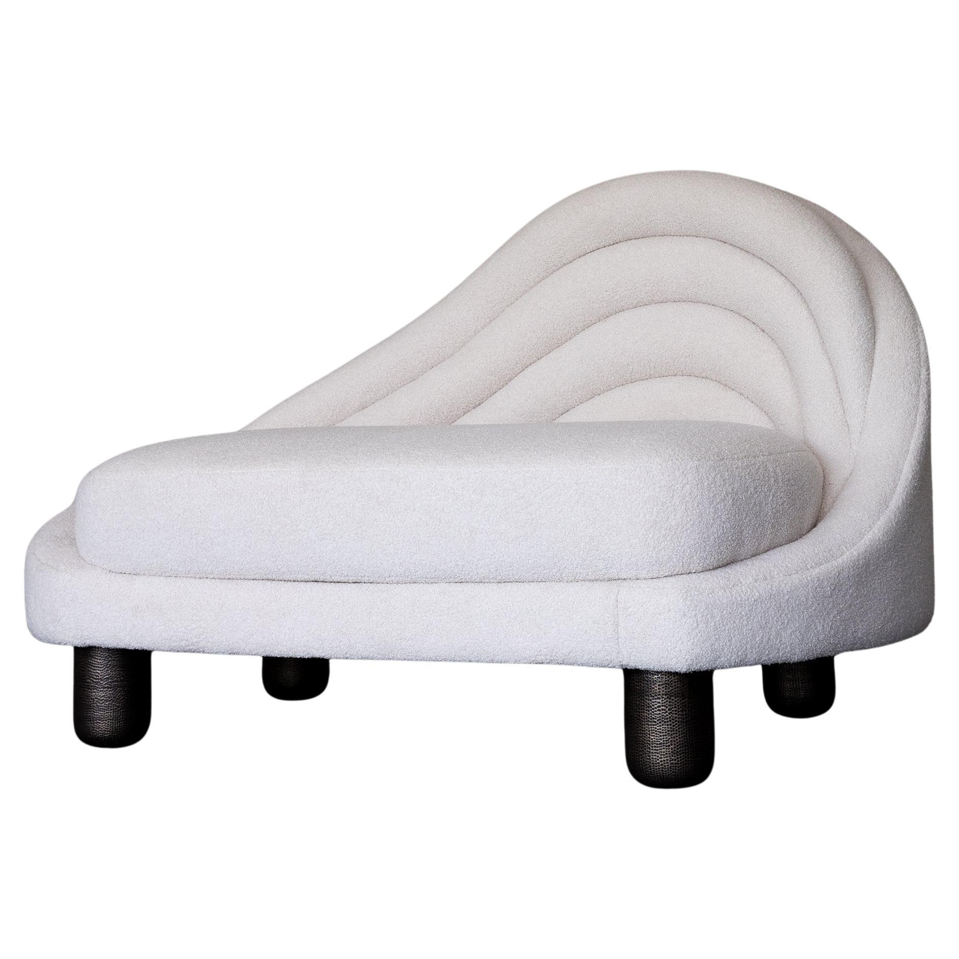 SEDIA ECHO - Boucle Tranquillo Bianco Caldo di SHO MODERN