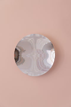 Specchio da parete circolare ECHO in alluminio lucido di Martens & Visser