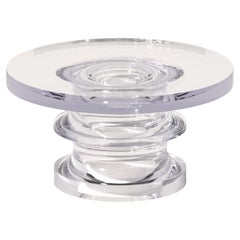 Echo Coffee Table in Crystal Clear, Translucent Polyurethane Resin, Ian Cochran