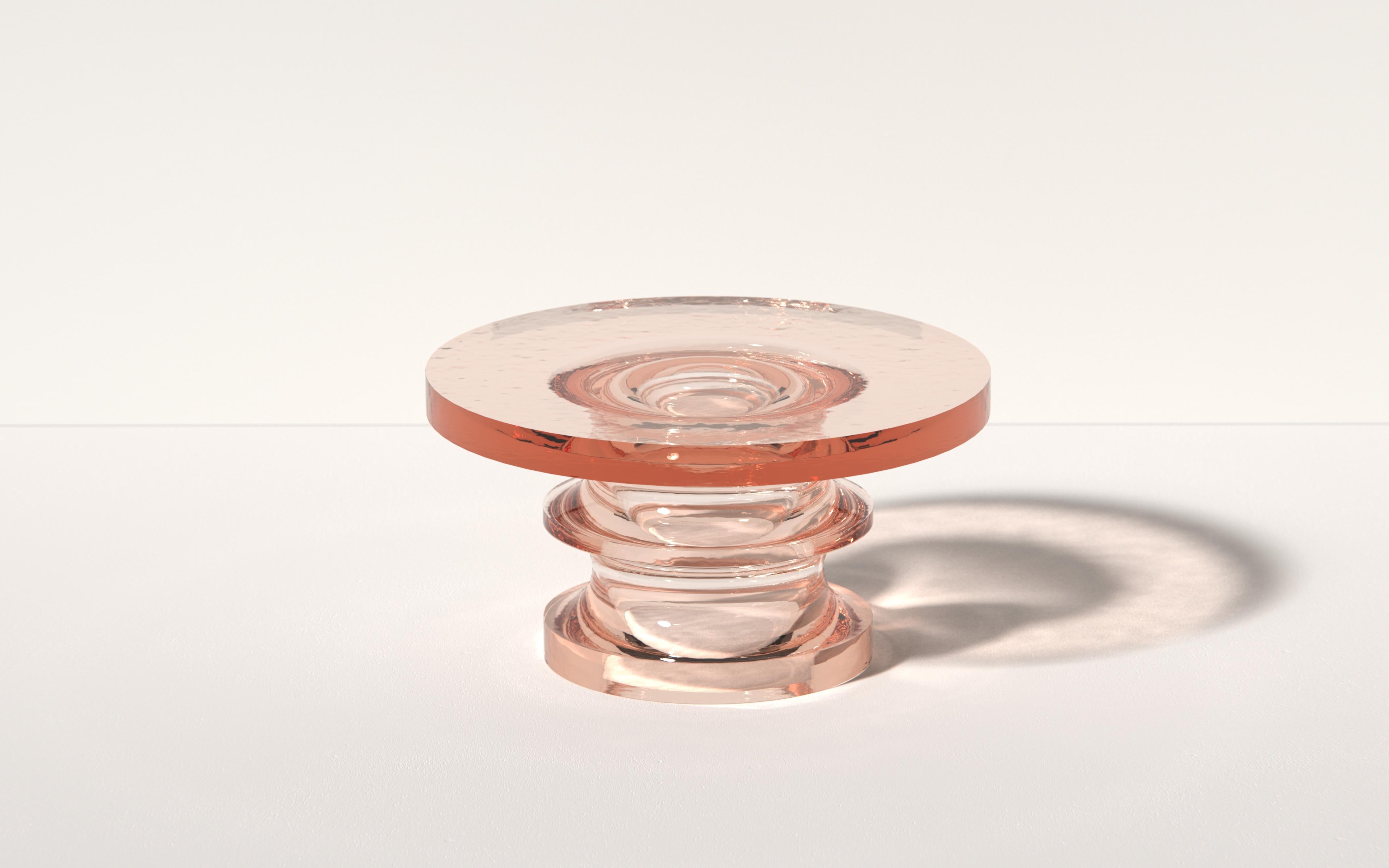 Echo Coffee Table in Deep Olive, Translucent Polyurethane Resin, Ian Cochran In New Condition For Sale In New York, NY