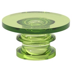 Echo Coffee Table in Honeydew, Translucent Polyurethane Resin, Ian Cochran
