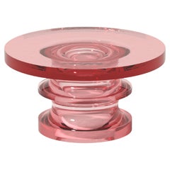 Echo Coffee Table in Watermelon Red, Translucent Polyurethane Resin, Ian Cochran