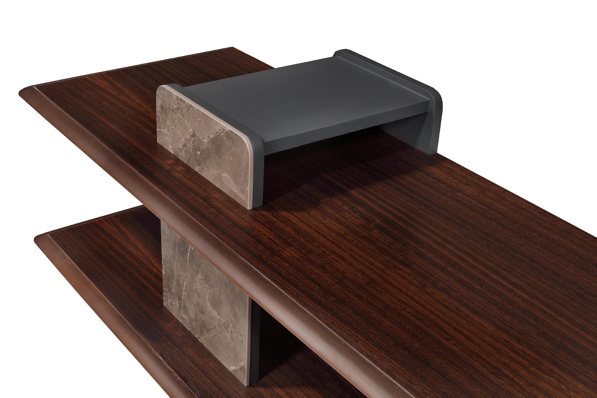 Echo Console Dark Grey and Eucalyptus 180cm For Sale 4