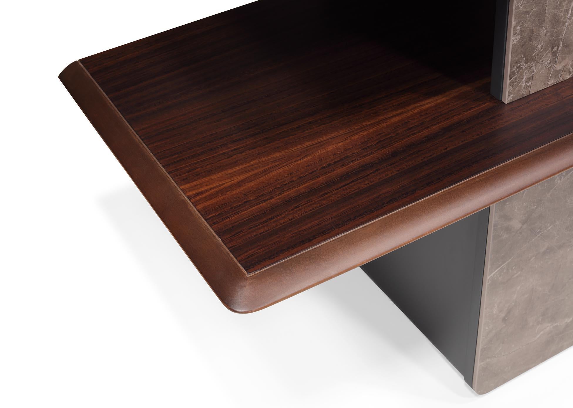 Portuguese Echo Console Dark Grey and Eucalyptus 180cm For Sale