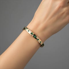 Echo Diamond 14K (oder 18k auf Anfrage) Gelbgold-Armspange