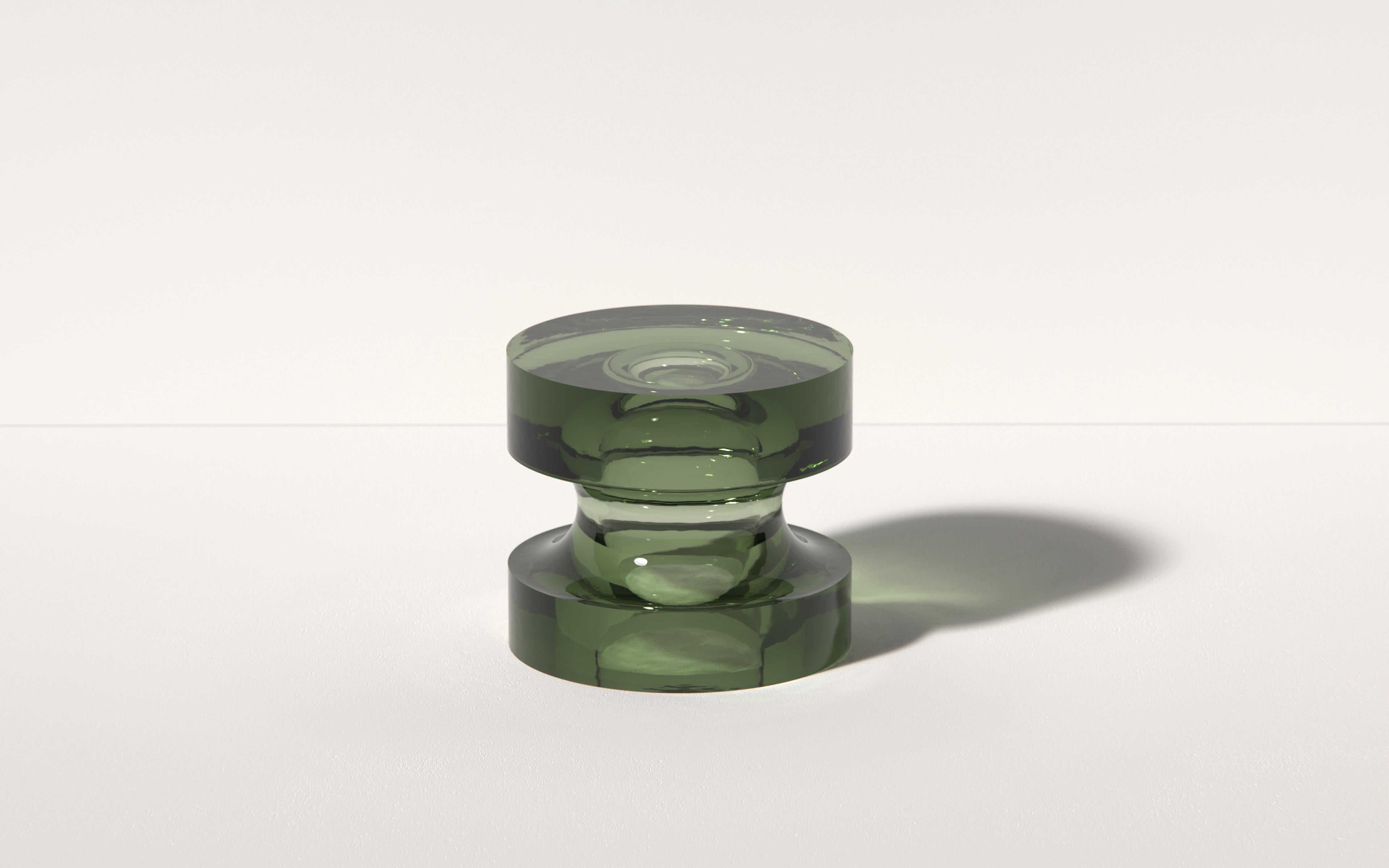 Echo II Side Table in Watermelon Red, Translucent Resin, by Ian Cochran For Sale 2