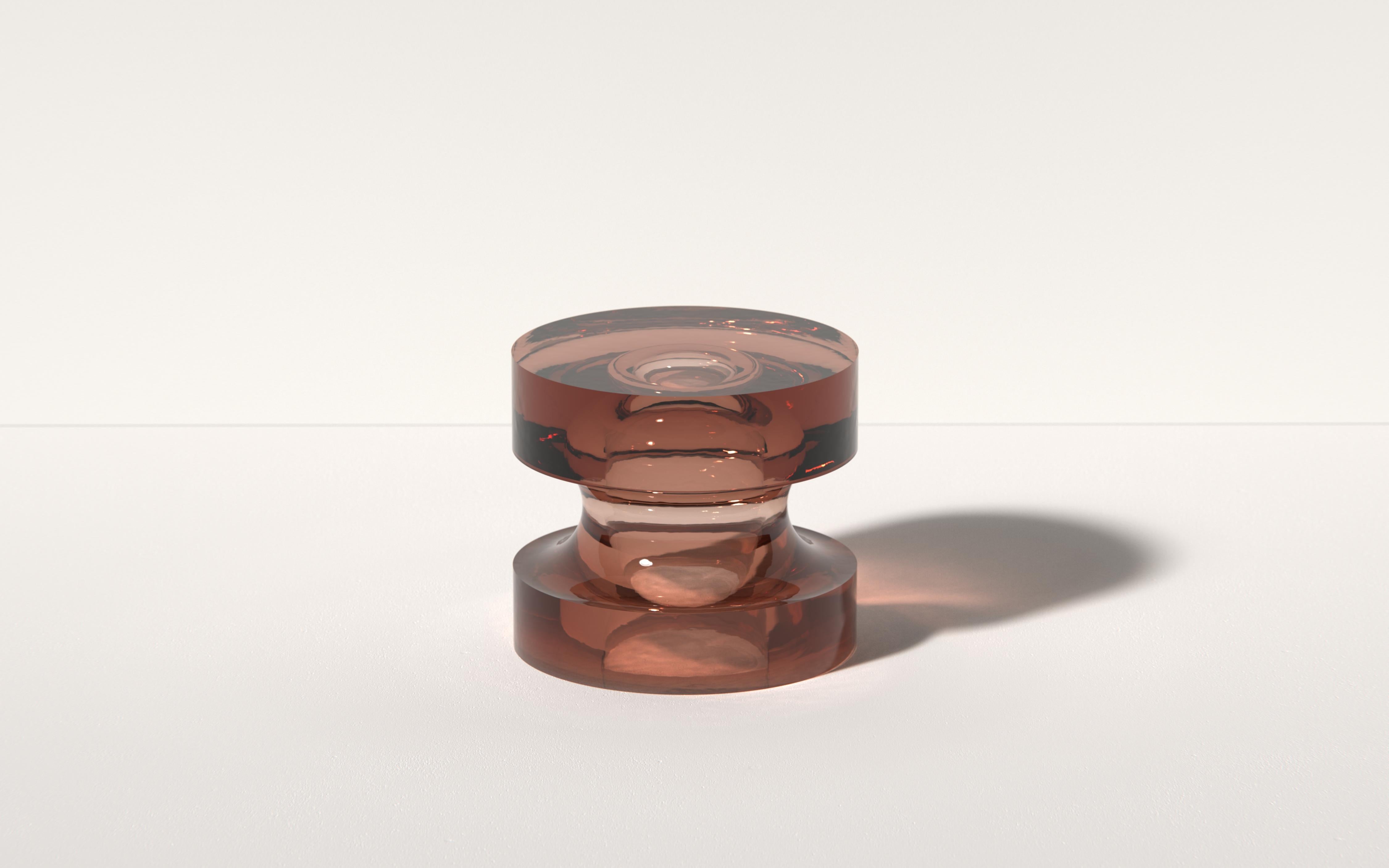 Echo II Side Table in Honeydew, Translucent Resin, by Ian Cochran In New Condition For Sale In New York, NY