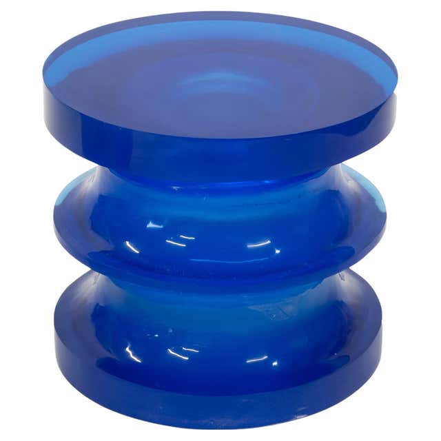 Translucent Pastel Hand Dyed Acrylic Tone Table by Sohyun Yun, Blue ...