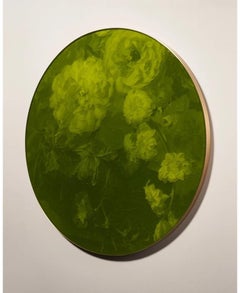 Echo Installation Solo Green Wall Sculpture by Corine Vanvoorbergen