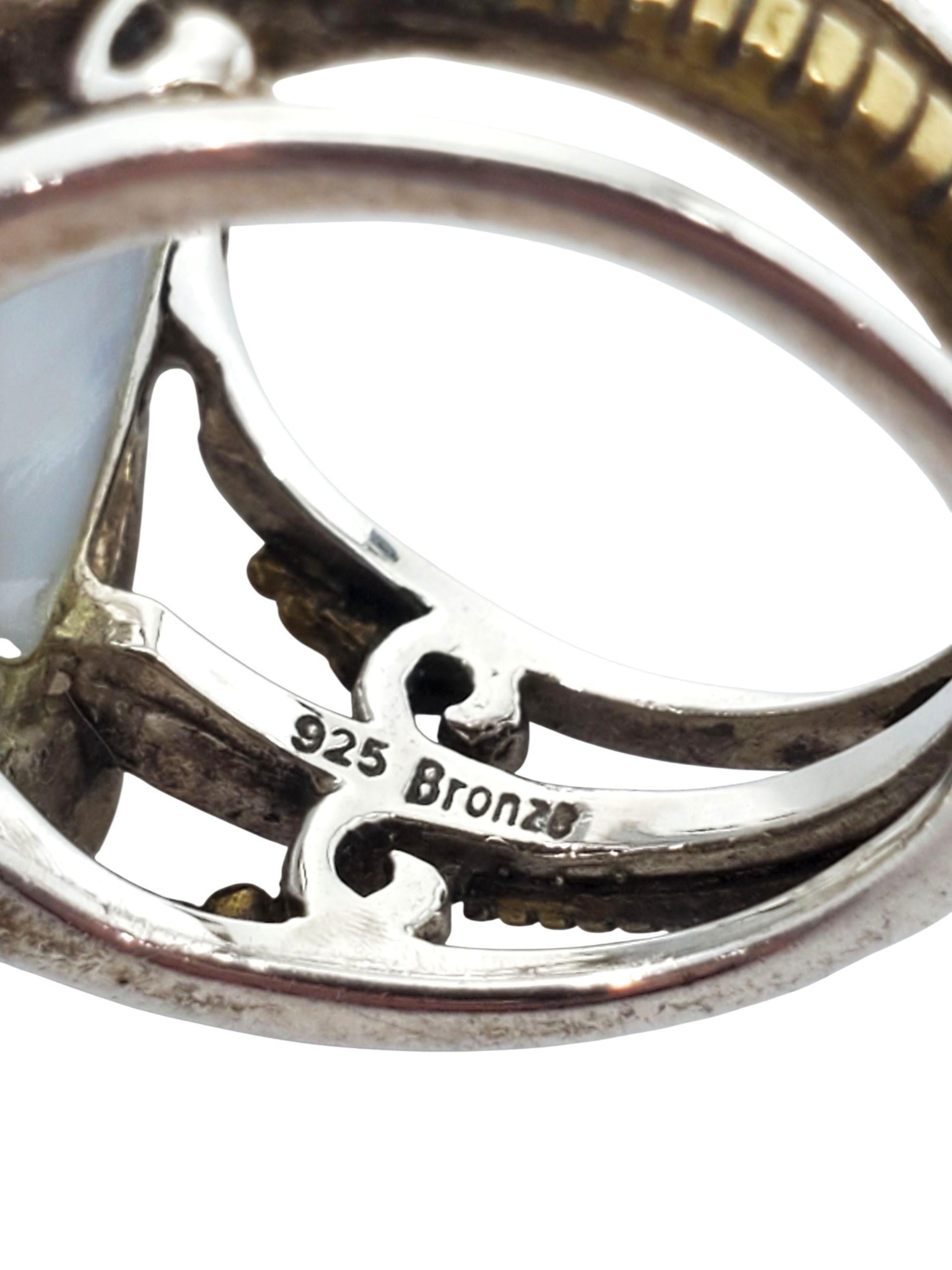 Echo Of The Dreamer Anello con farfalla in bronzo e argento Sterling Taglia 6 #23747 in vendita 5