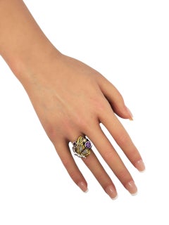 Echo Of The Dreamer Sterling Silver Bronze Butterfly Ring Size 6 #23747