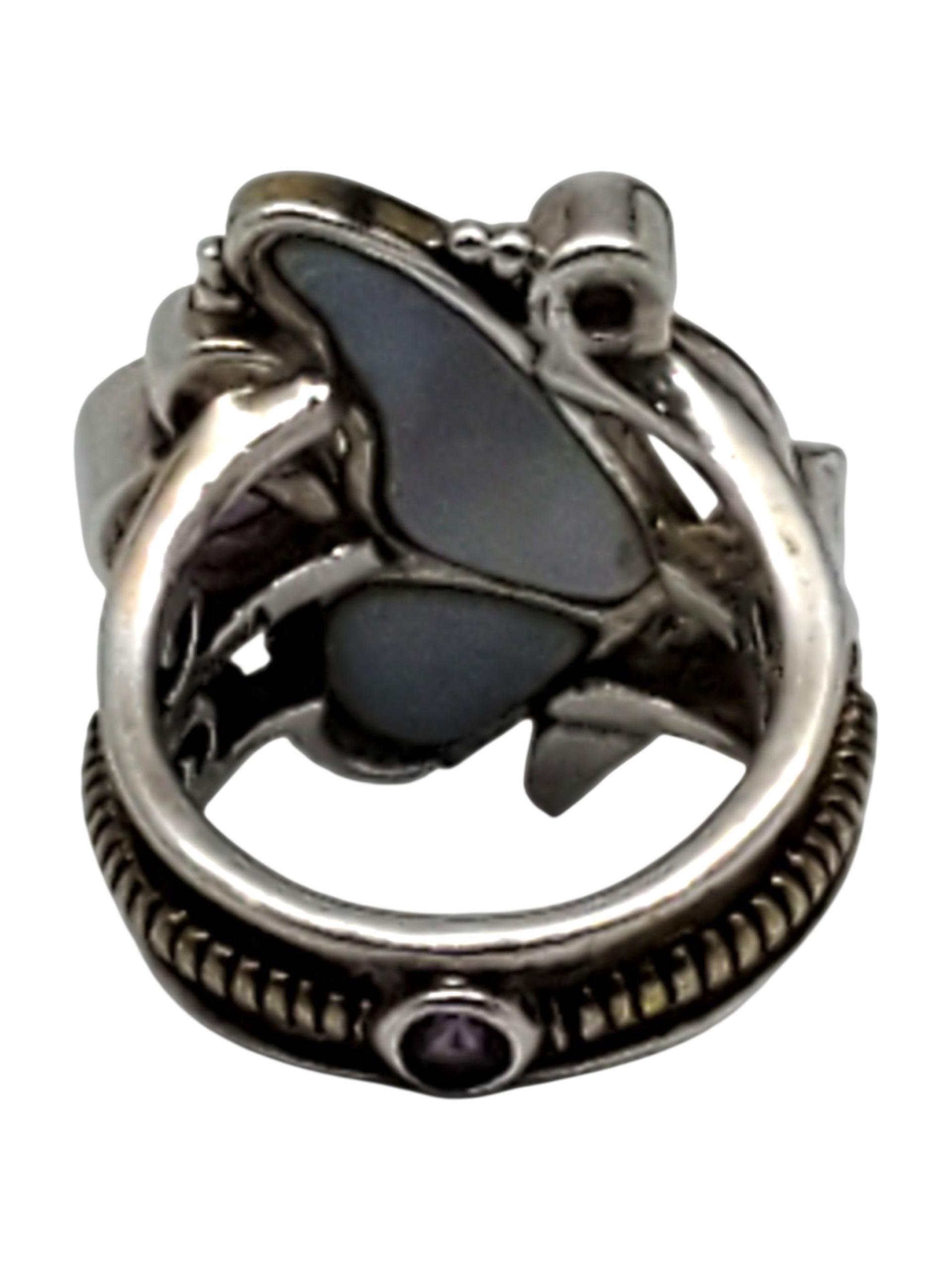 Donna Echo Of The Dreamer Anello con farfalla in bronzo e argento Sterling Taglia 6 #23747 in vendita