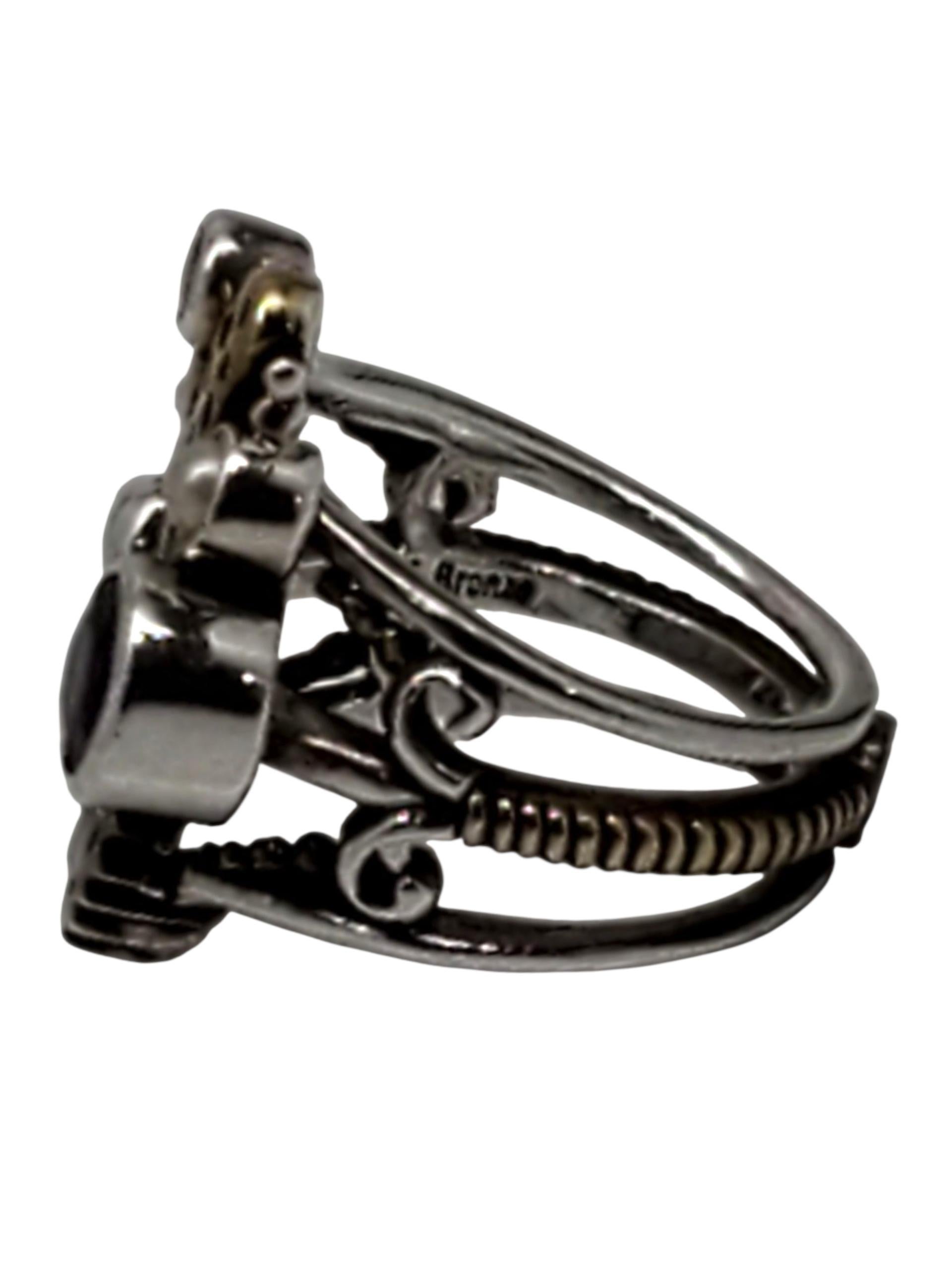 Echo Of The Dreamer Anello con farfalla in bronzo e argento Sterling Taglia 6 #23747 in vendita 1