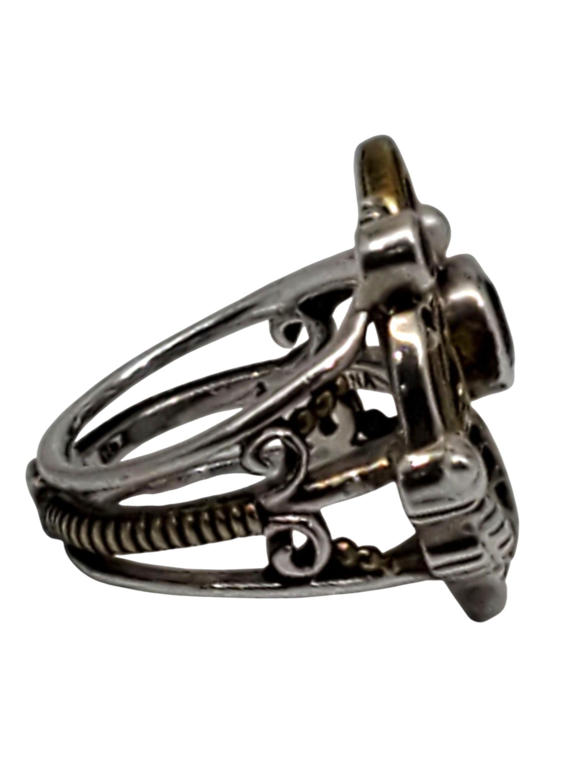 Echo Of The Dreamer Anello con farfalla in bronzo e argento Sterling Taglia 6 #23747 in vendita 3