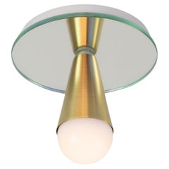 Echo One Flush Mount in Brass from Souda, Made to Order