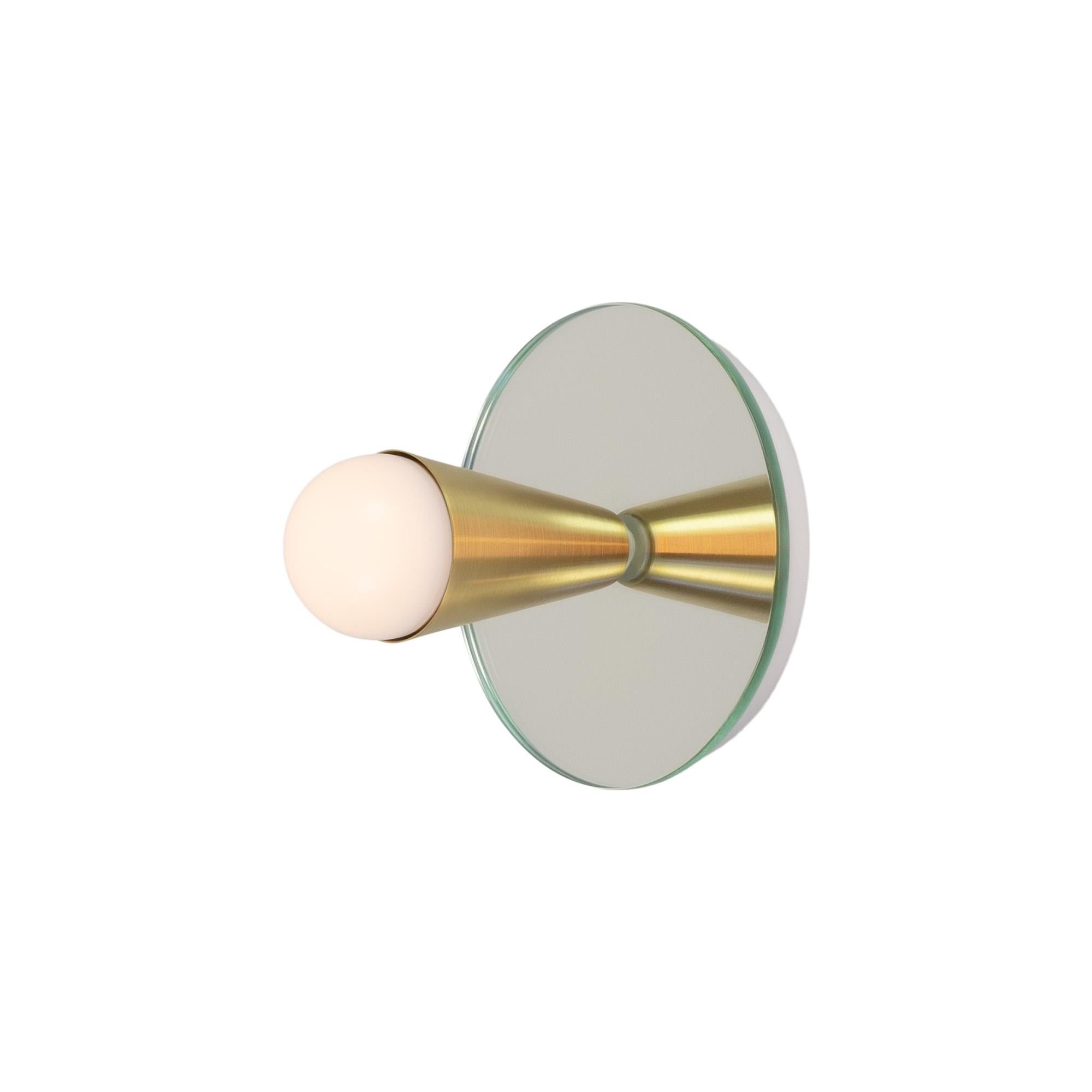 Modern Echo One Sconce / Flush Mount in Brass from Souda, In Stock For Sale