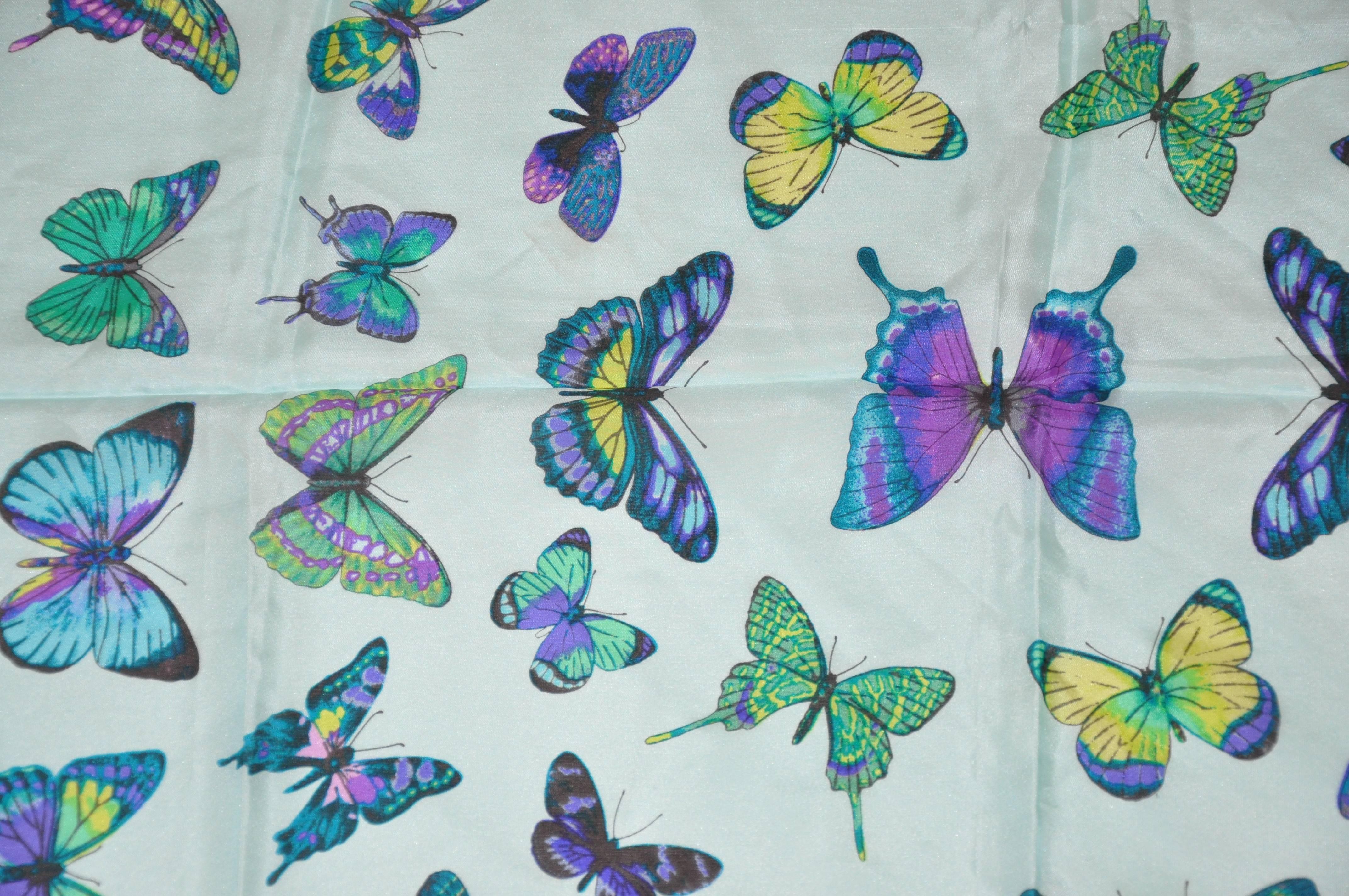 butterfly silk scarf