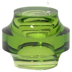 Echo Side Table I in Honeydew, Translucent Polyurethane Resin, by Ian Cochran