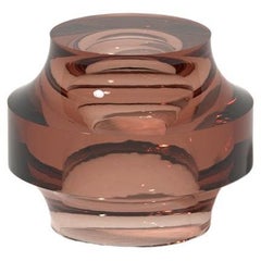 Echo Side Table I in Penny Red, Translucent Polyurethane Resin by Ian Cochran