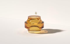 Echo Side Table I in Topaz Yellow, Translucent Polyurethane Resin by Ian Cochran