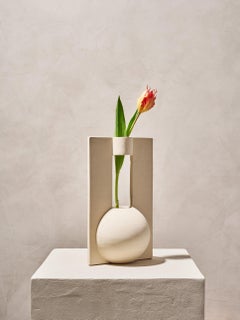 Vase en céramique à une ailette Echo