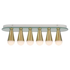 Echo Six Flush Mount in Brass, from Souda, Made to Order