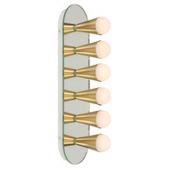 Echo Six Sconce / Flush Mount in Brass, from Souda