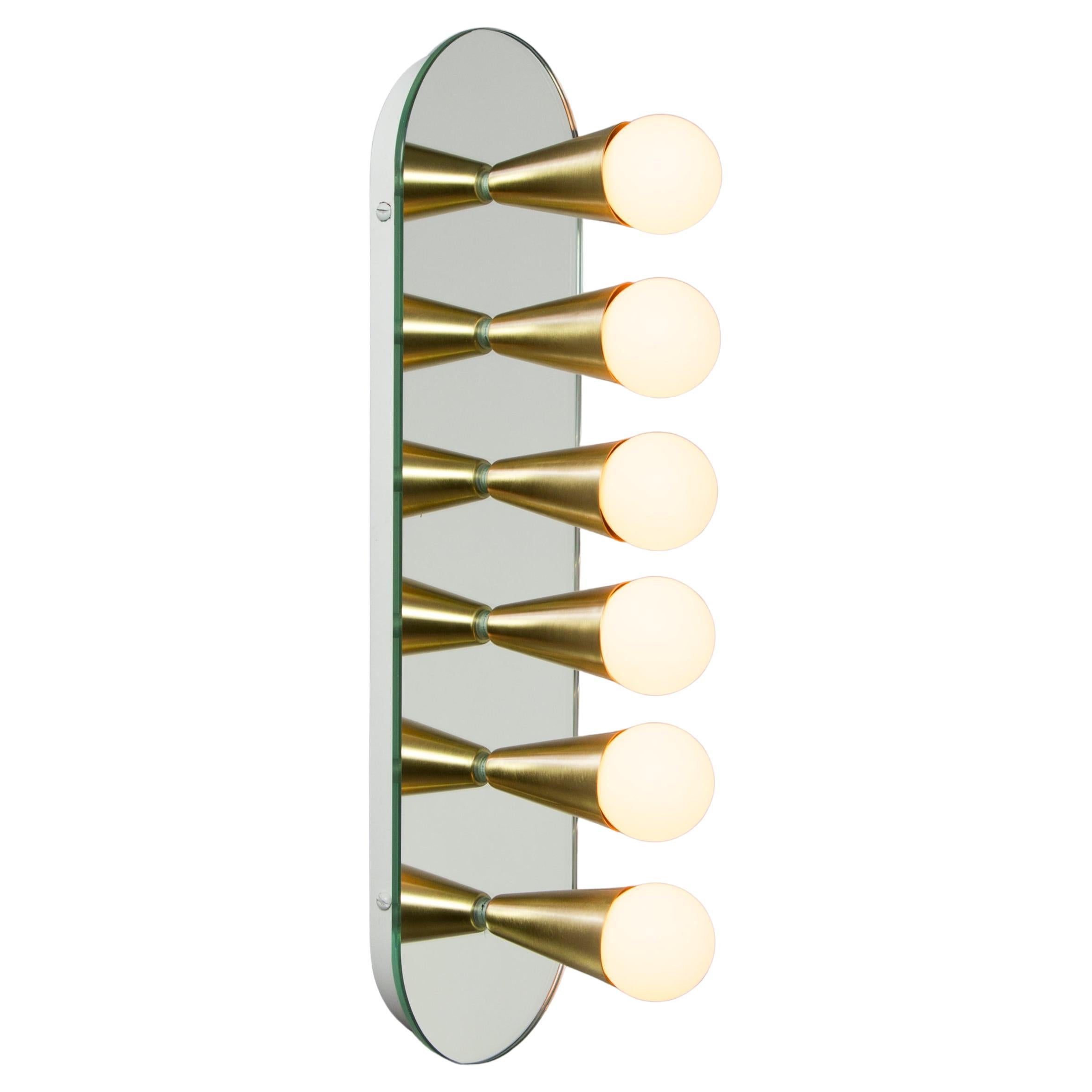 Echo Six Sconce / Flush Mount in Brass, from Souda, in Stock