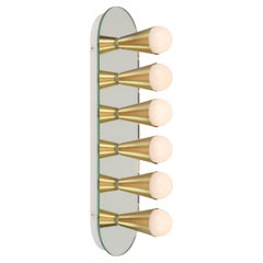 Six appliques Echo en laiton de Souda, en stock