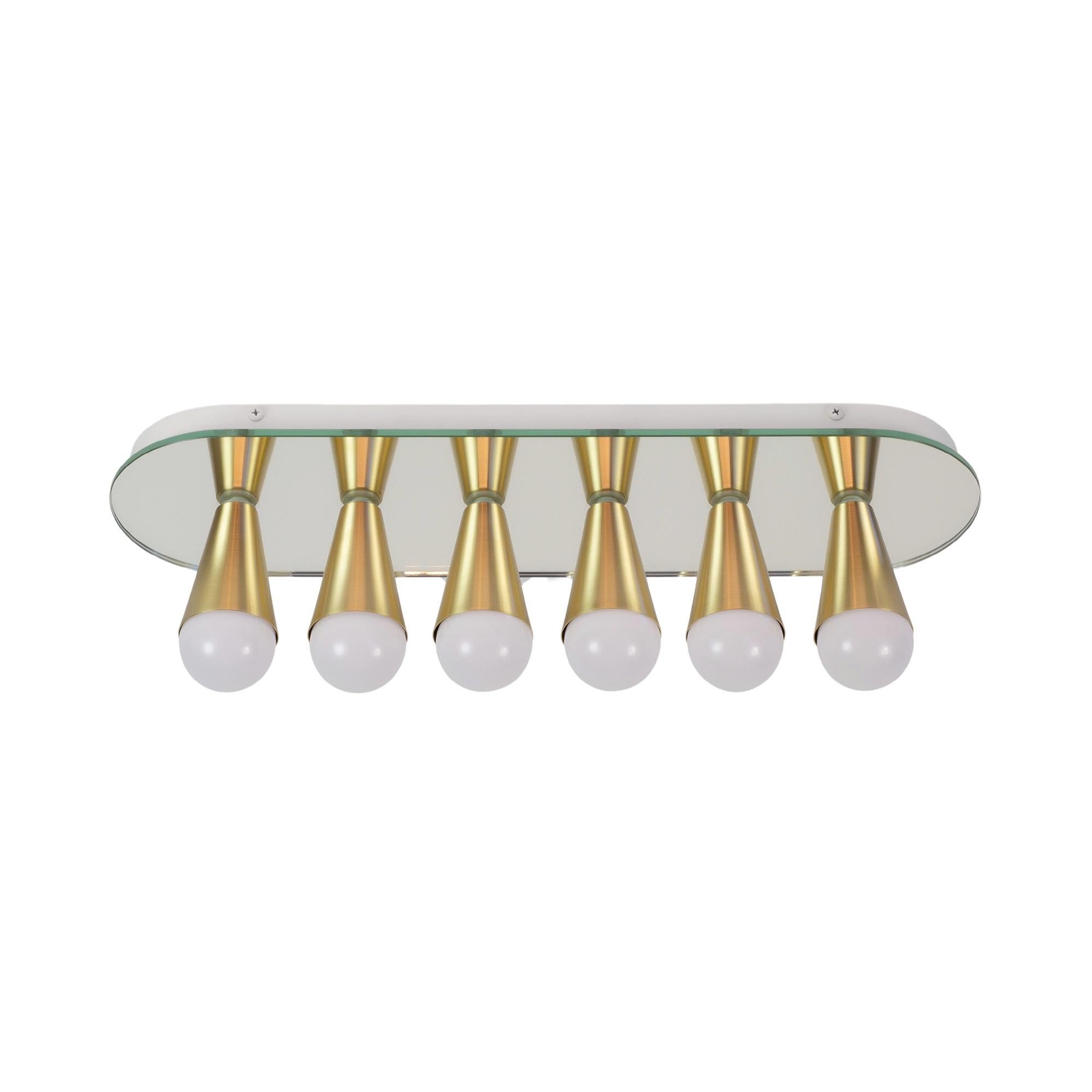 Echo Six Sconce / Flush Mount in ottone, di Souda, Su ordinazione In condizioni Nuovo in vendita a Brooklyn, NY
