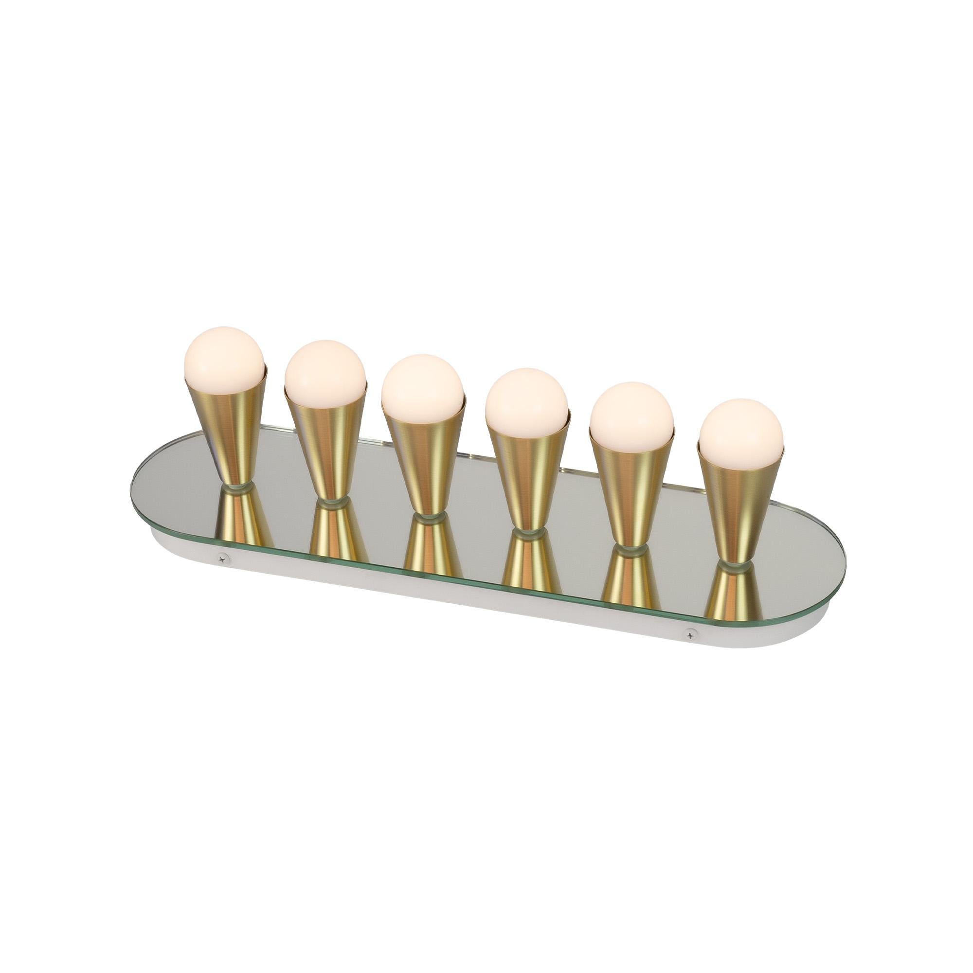 XXI secolo e contemporaneo Echo Six Sconce / Flush Mount in ottone, di Souda, Su ordinazione in vendita