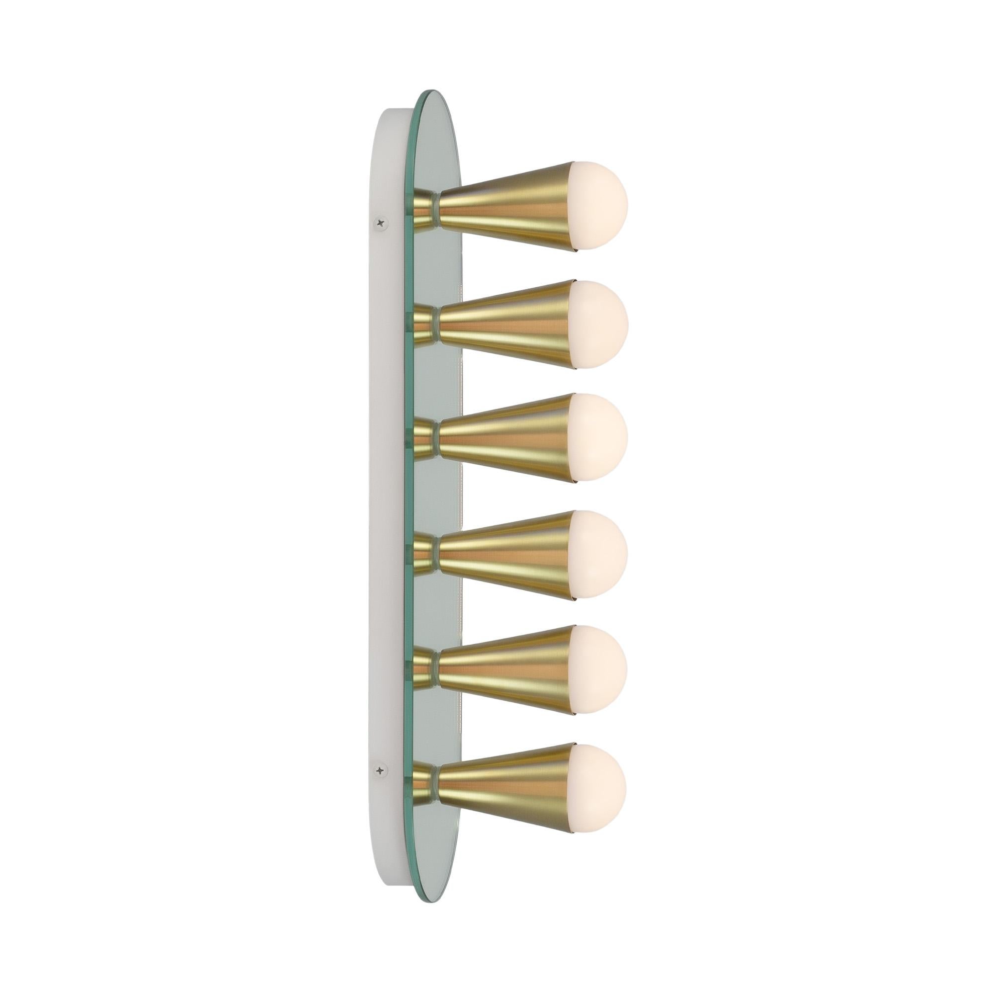 Echo Six Sconce / Flush Mount in ottone, di Souda, Su ordinazione in vendita 1