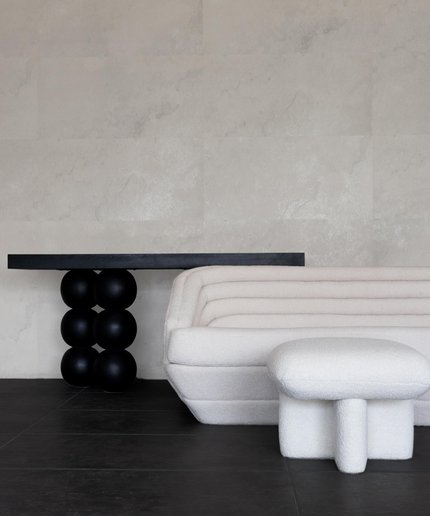Moderno Divano ECHO - Boucle Tranquillo Whiting di SHO MODERN in vendita