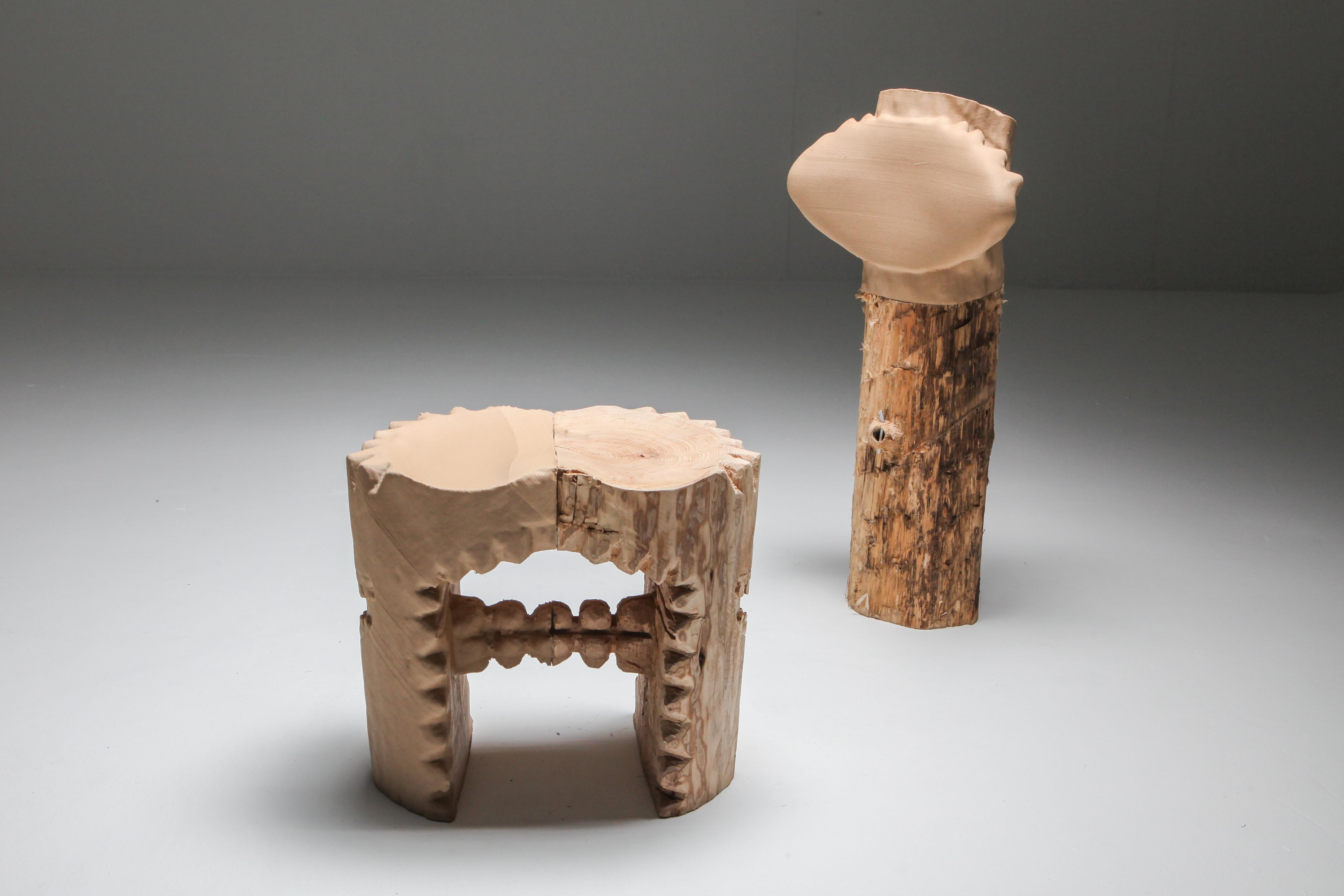 'Echo Stool Teeth' Contemporary Wooden Chair, Schimmel & Schweikle, 2020 5