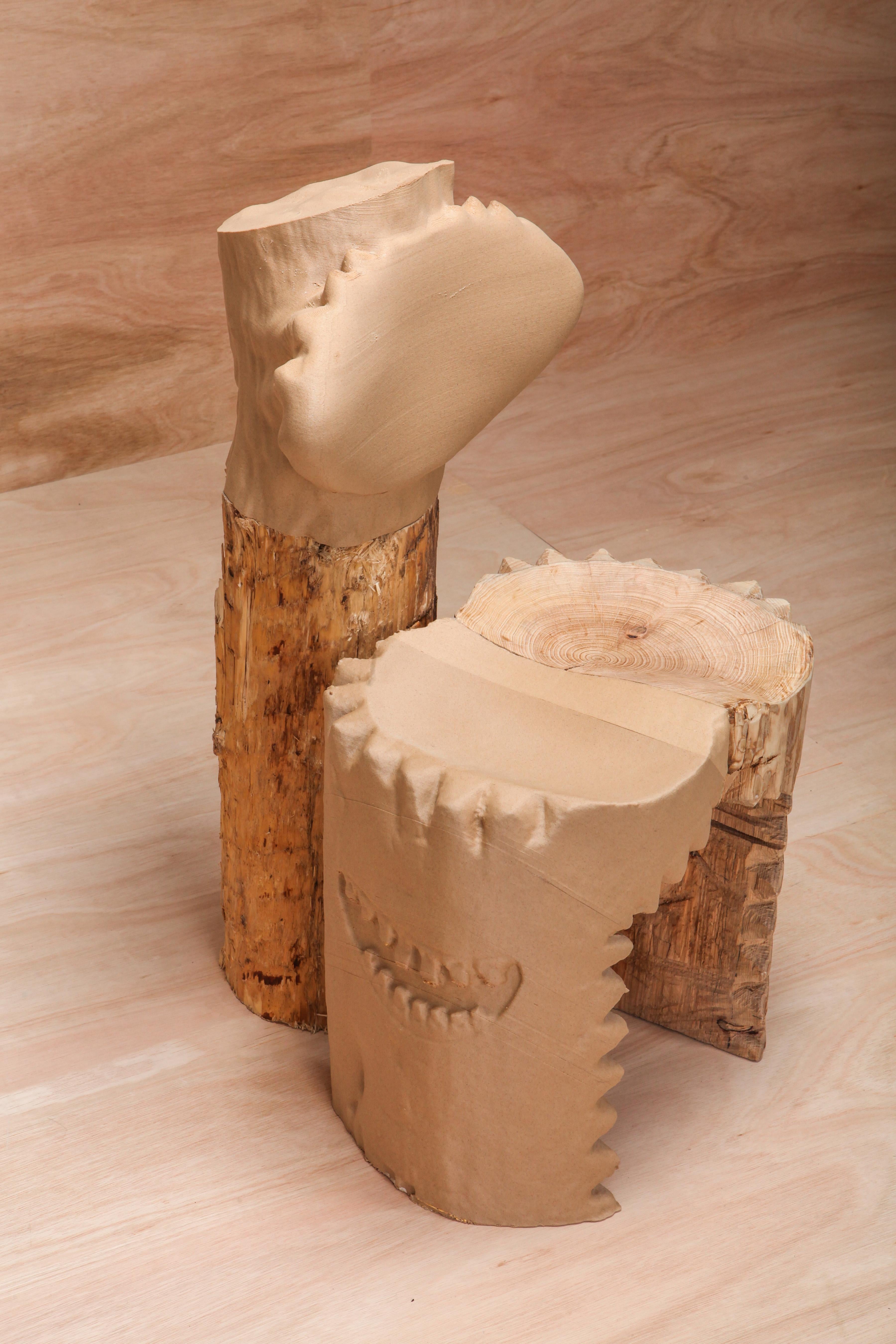 'Echo Stool Teeth' Contemporary Wooden Chair, Schimmel & Schweikle, 2020 For Sale 12