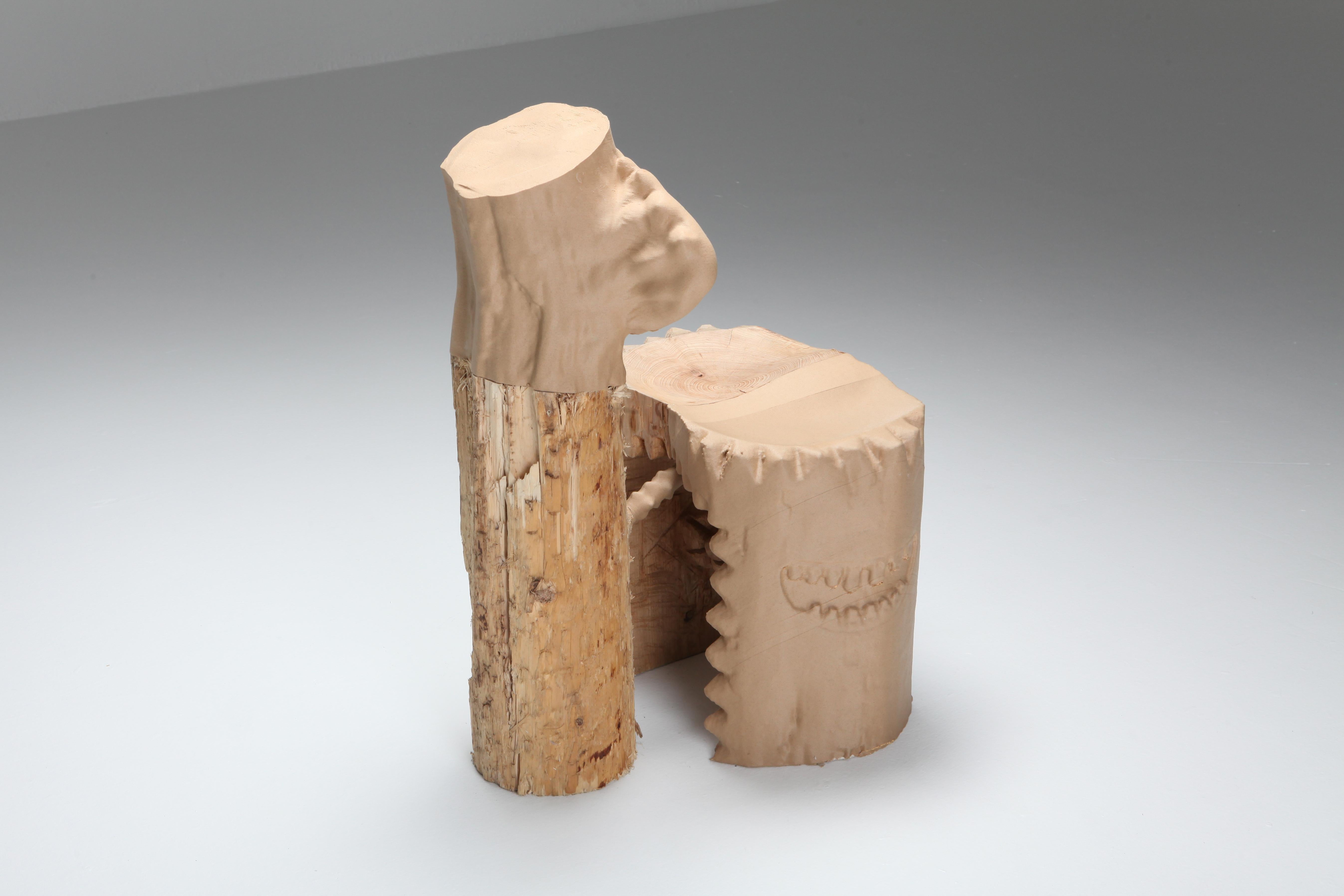 'Echo Stool Teeth' Contemporary Wooden Chair, Schimmel & Schweikle, 2020 In New Condition For Sale In Antwerp, BE