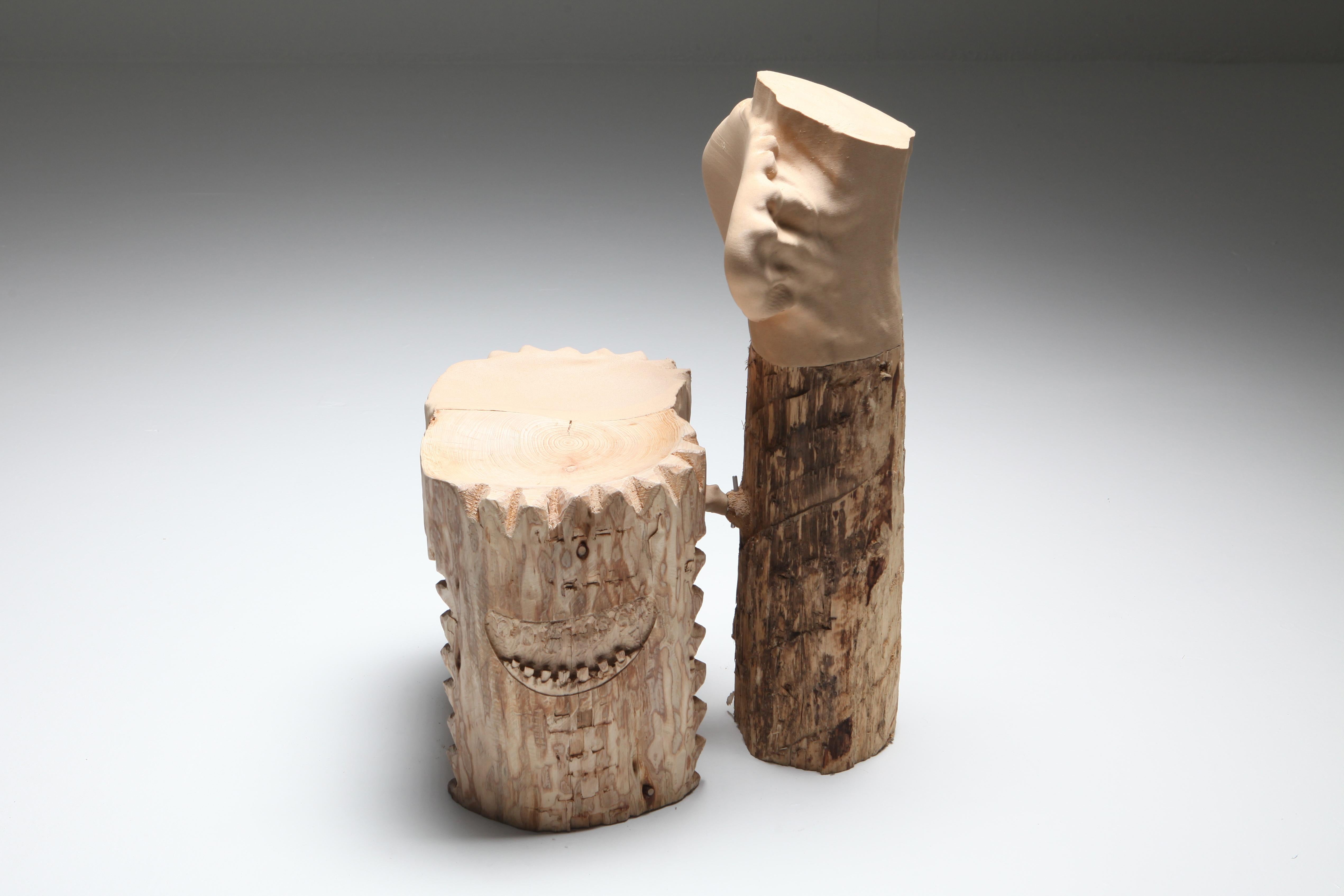 Acrylique Chaise contemporaine en bois Echo Teeth, Schimmel & Schweikle, 2020 en vente