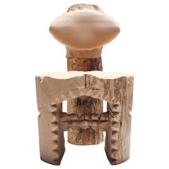'Echo Stool Teeth' Contemporary Wooden Chair, Schimmel & Schweikle, 2020
