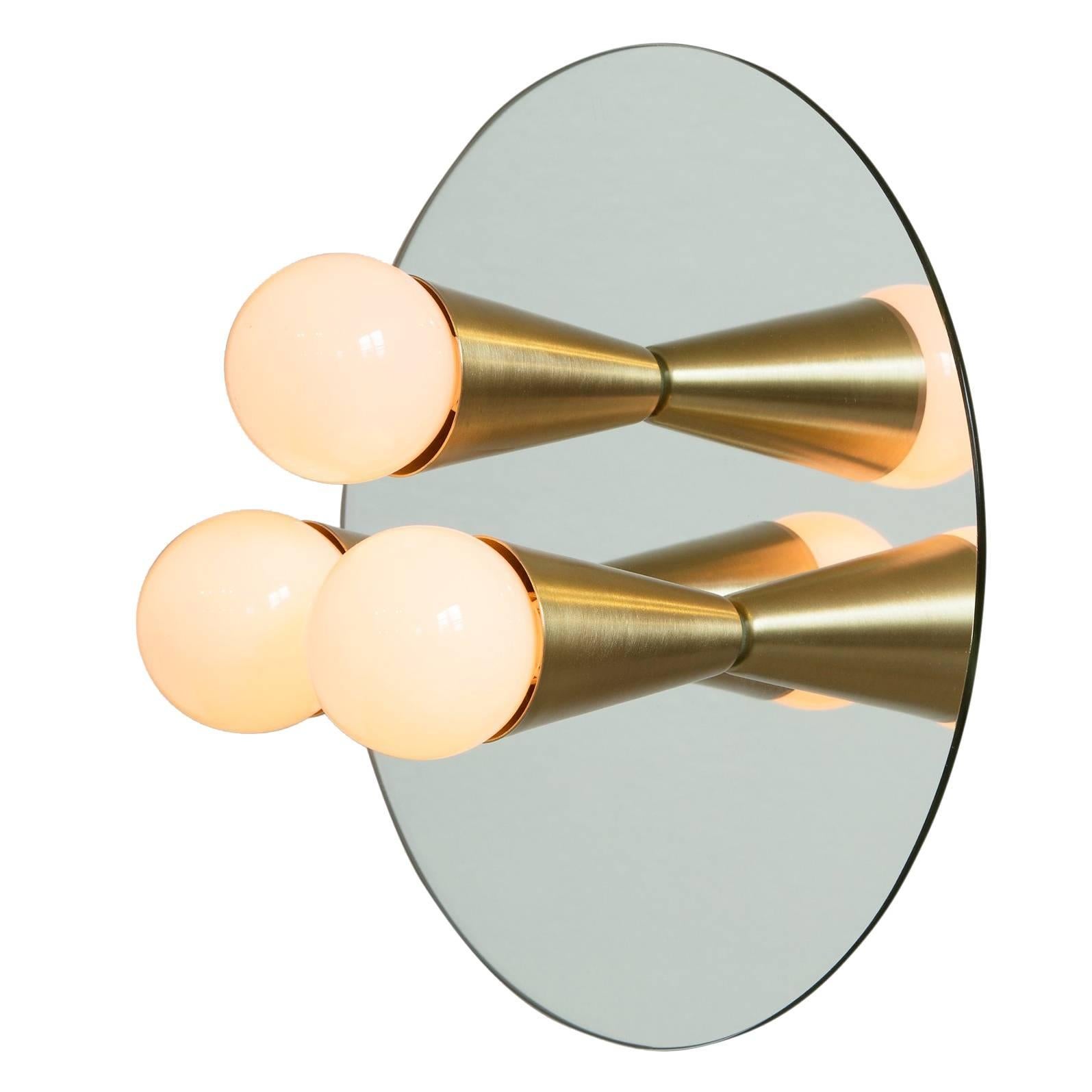 Echo Three-Sconce / Flush Mount in Brass, from Souda, in Stock