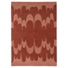 'Echo' Wool Rug in Terracotta by Lucia Eames for Nanimarquina, 5'7" x 7'10"