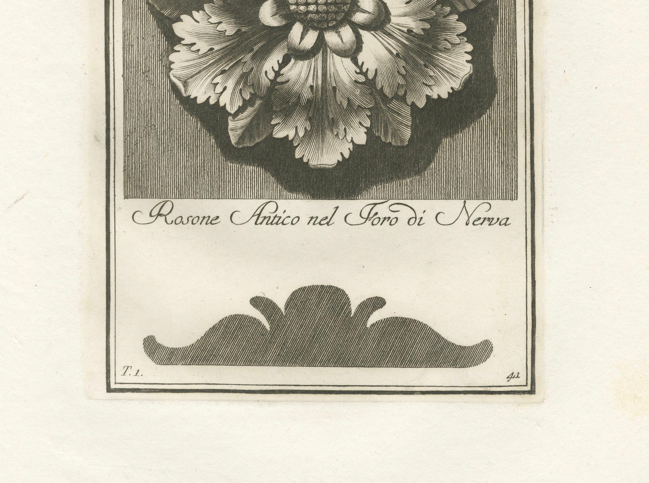 Echo de l'Elegance : L'héritage gravé de Carlo Antonini, 1780 Bon état - En vente à Langweer, NL